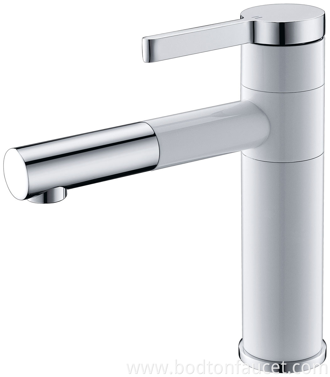 Hotel basin faucet with handle